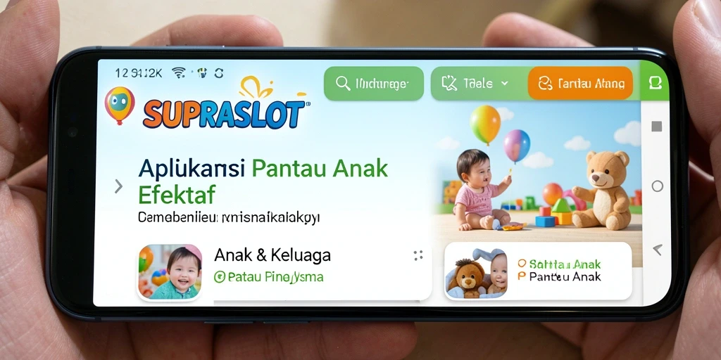 Tampilan antarmuka SUPRASLOT yang intuitif dan menarik untuk anak.